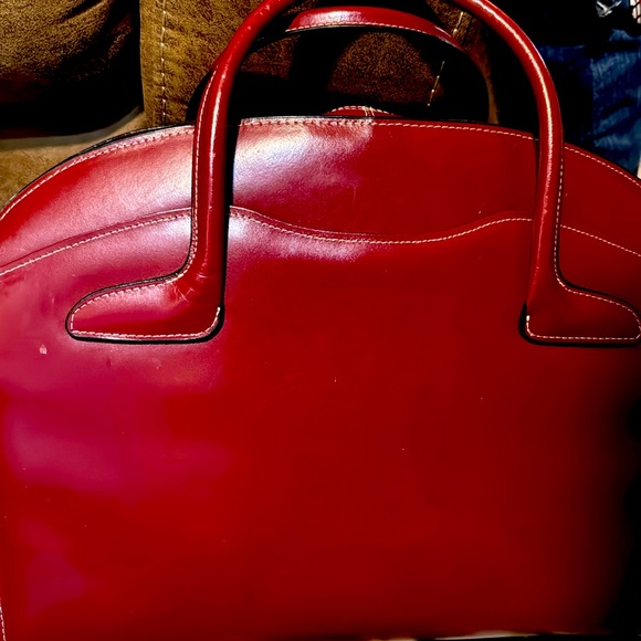 Source Unknown Handbags - Red Brief Case Stylish Purse